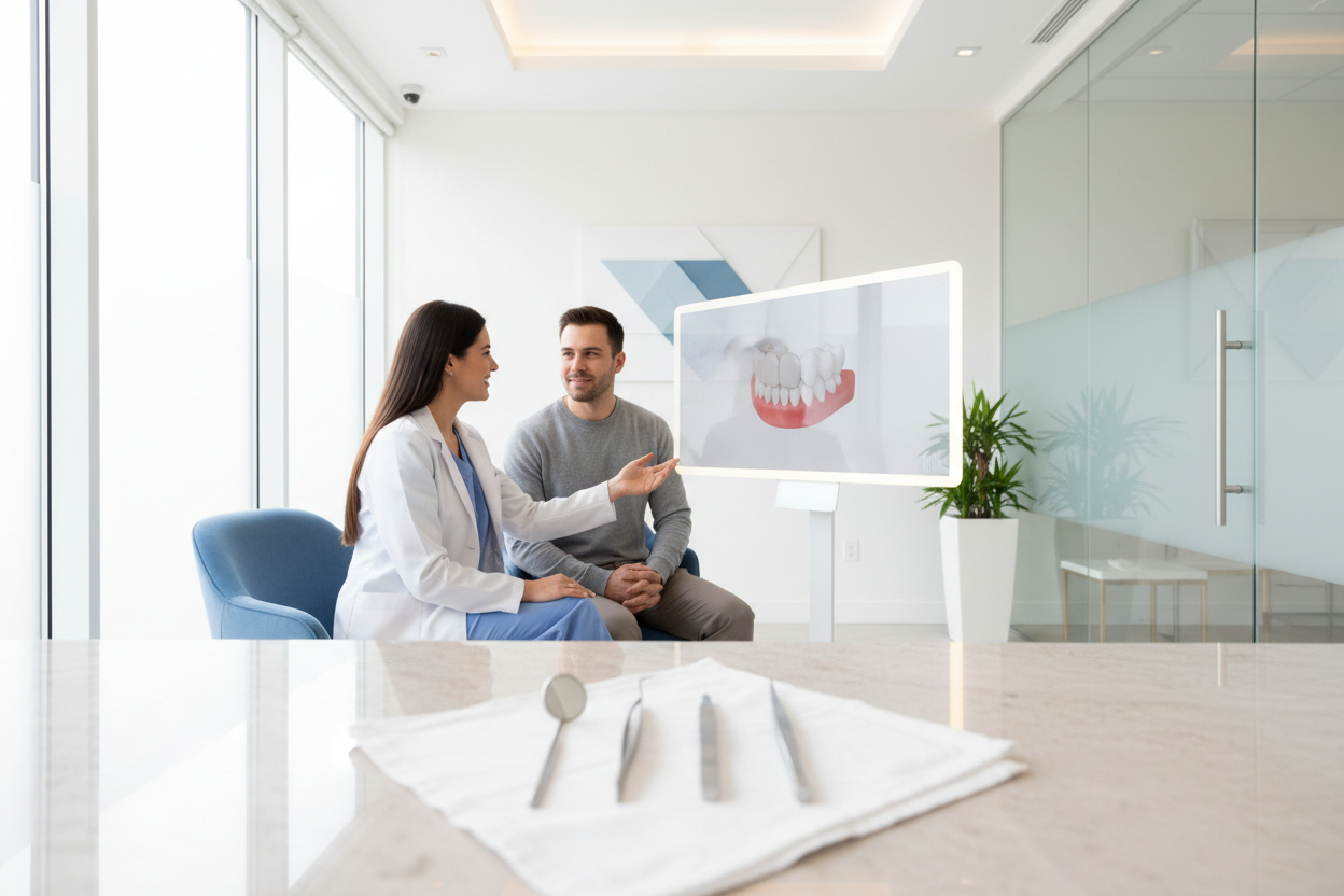 etwas das transparenz und vertrauen in der Zahnmedizin widerspiegelt